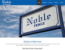 Tablet Screenshot of noblefence.com